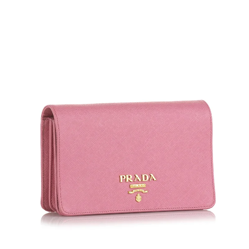 Prada Saffiano Lux Wallet On Chain 36974