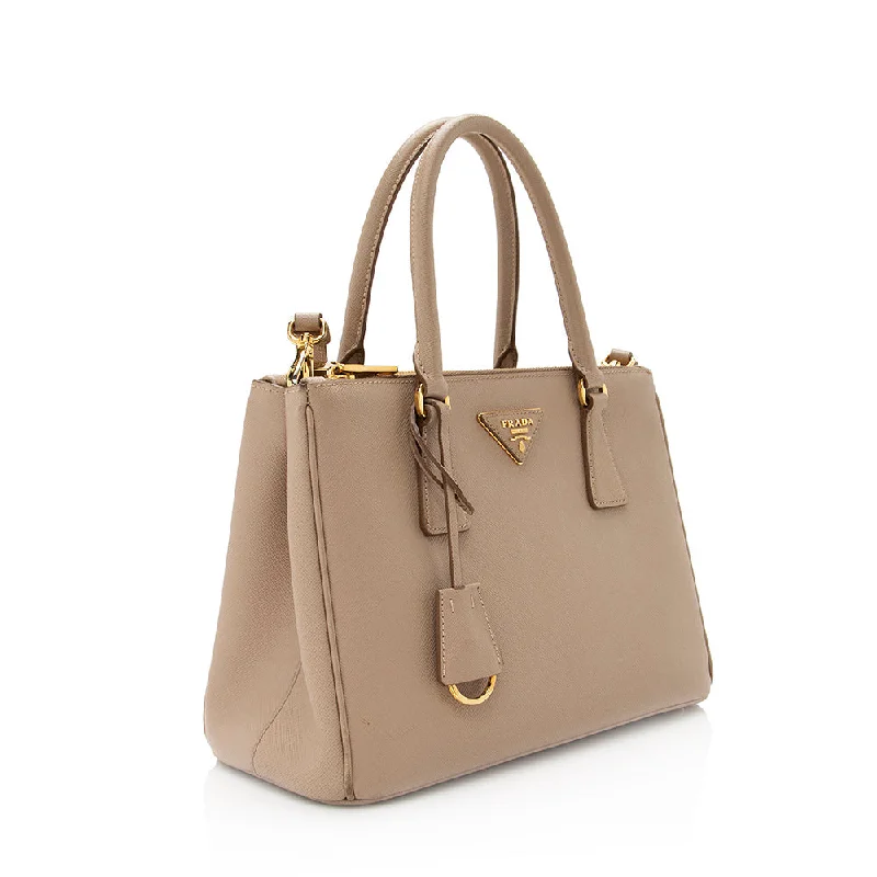 Prada Saffiano Lux Leather Double-Zip Small Tote 20484