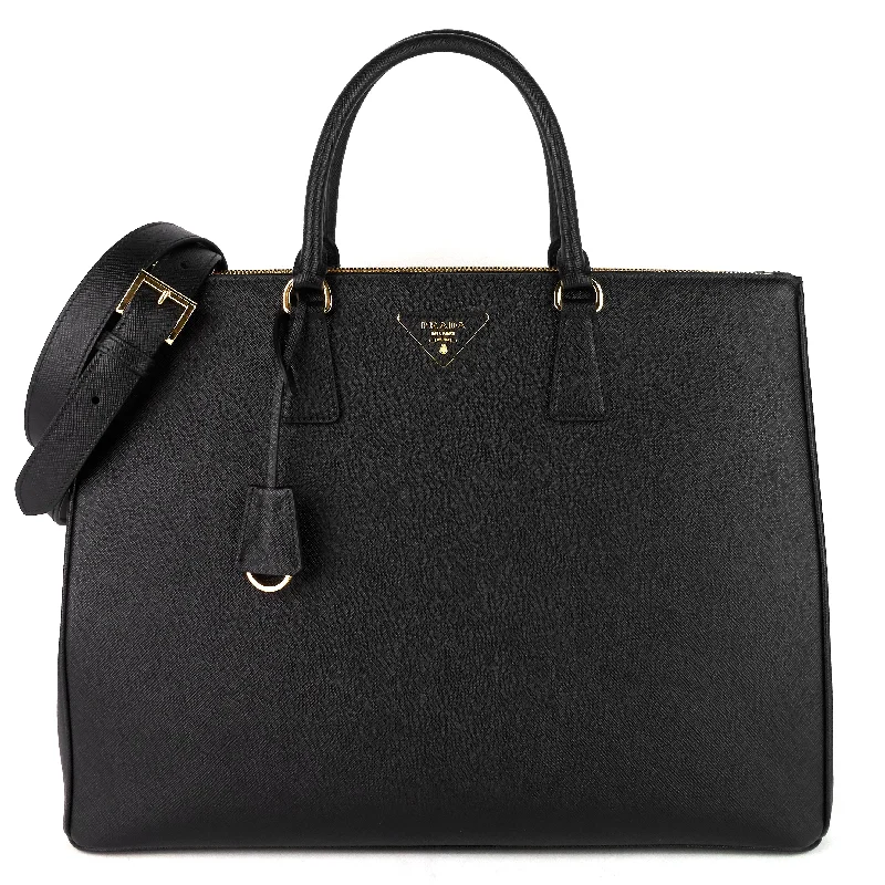 Galleria Double Zip Maxi Saffiano Leather Bag