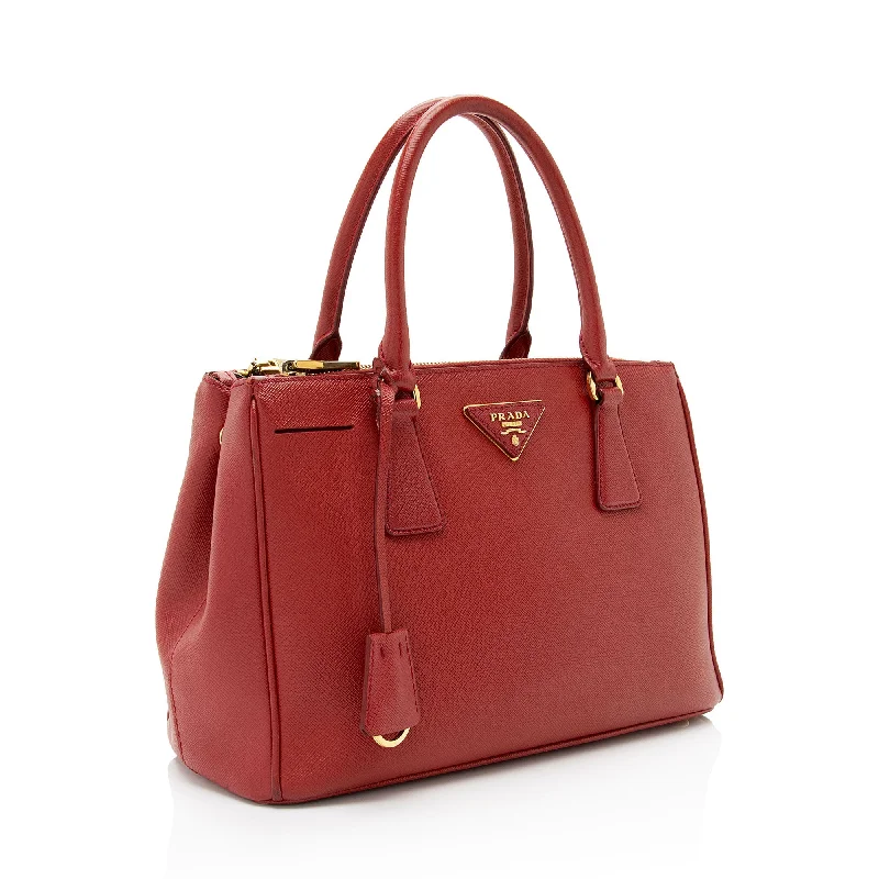 Prada Saffiano Lux Double Zip Small Tote cQ8oS7