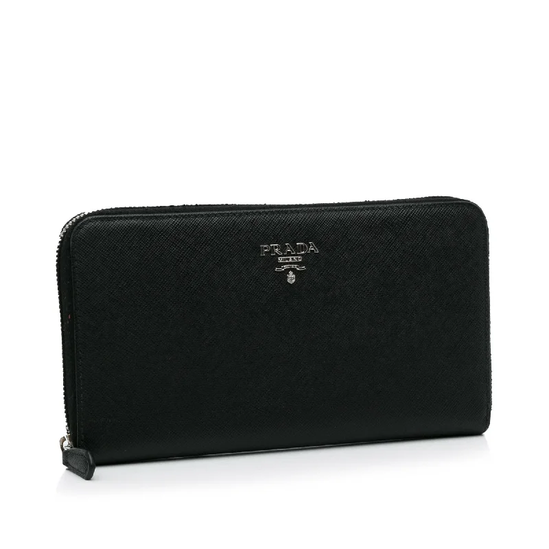 Prada Saffiano Zip Around Long Wallet TFeSBp