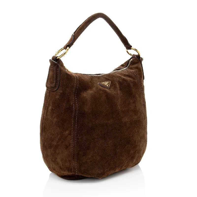 Prada Scamosciato Suede Hobo hH2jDe