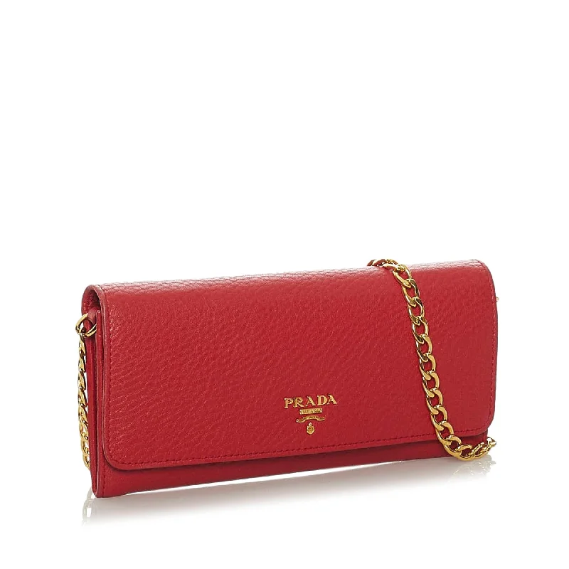 Prada Saffiano Leather Wallet on Chain 28665