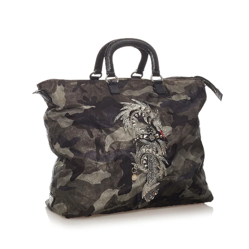 Prada Tessuto Camouflage Dragon Satchel 27300