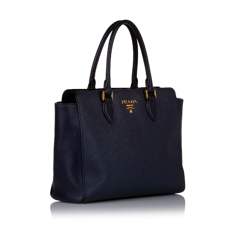 Prada Saffiano Lux & City Calf Zip Tote 34947