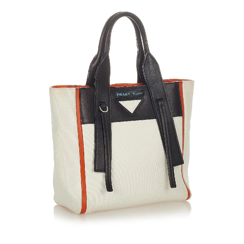 Prada Small Ouverture Canvas Satchel 26453