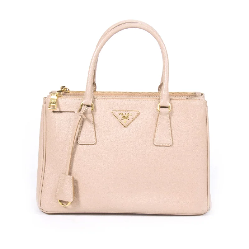 Prada Saffiano Lux Double Zip Small