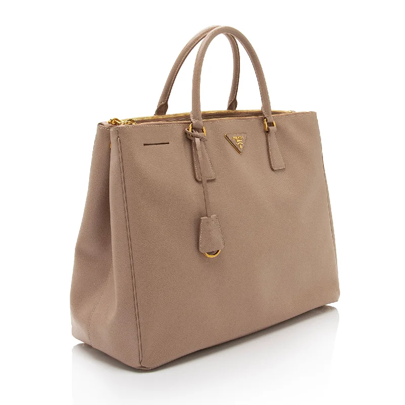 Prada Saffiano Lux Double Zip Large Tote 0mQq6u