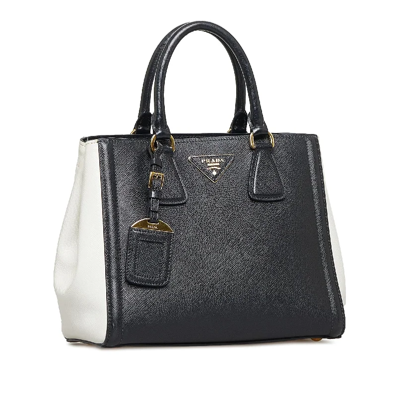 Prada Saffiano Lux Bicolor Satchel yqxLV0