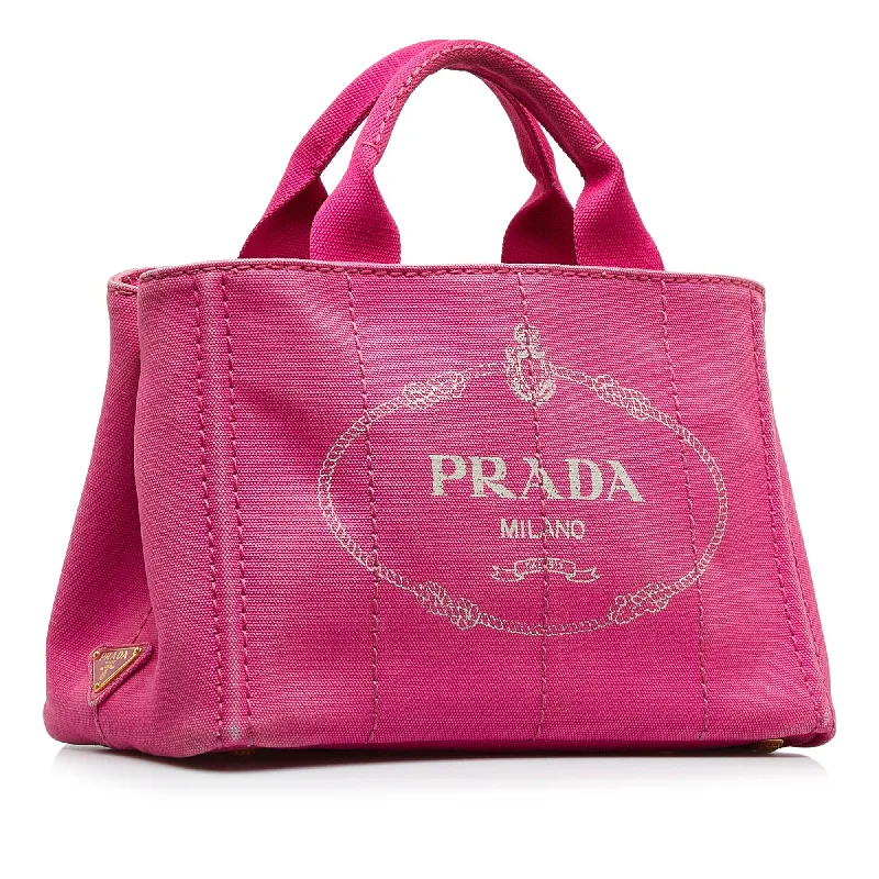 Prada Small Canapa Logo Satchel DHsrOY