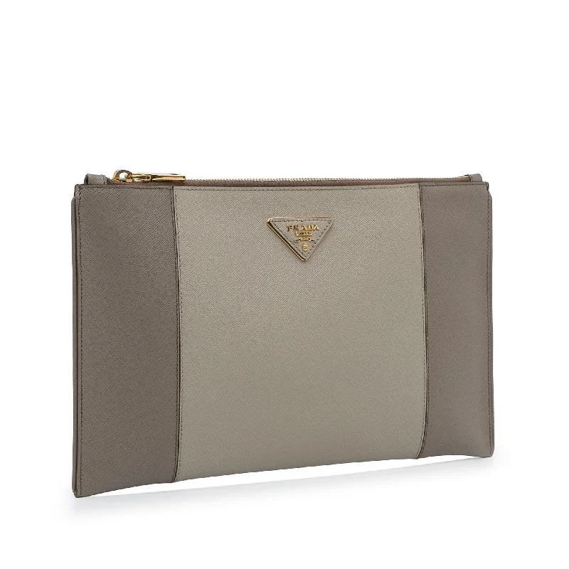 Prada Saffiano Zip Clutch w9pW4U