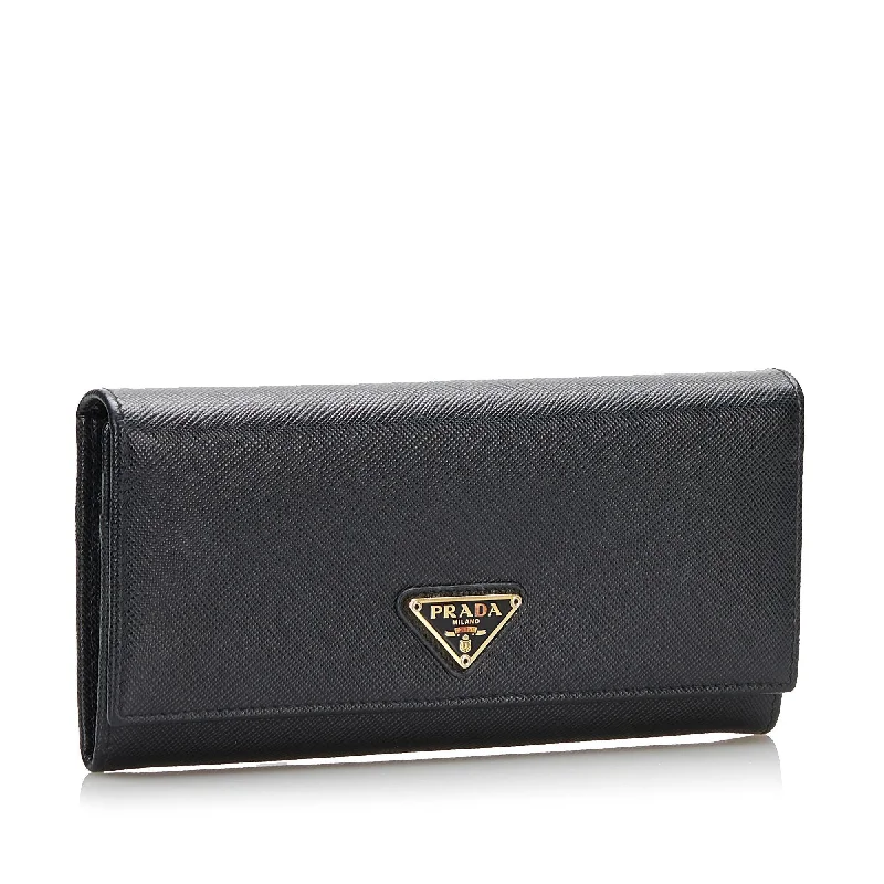 Prada Saffiano Lux Continental Wallet 36970