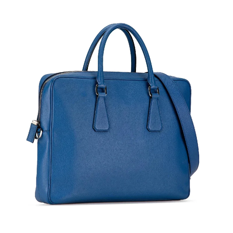 Prada Saffiano Zip Briefcase Qfqro6