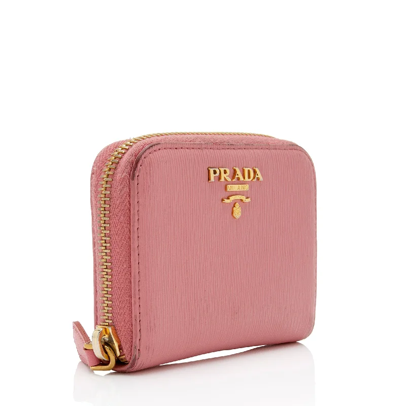 Prada Saffiano Zip Card Case Wallet u4DdwM