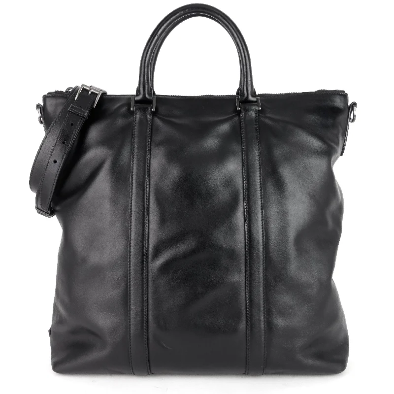 Long Leather Tote Bag