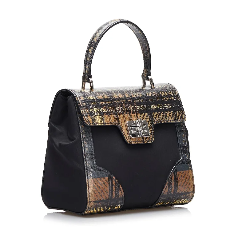 Prada Saffiano Tessuto Satchel uIZ59r