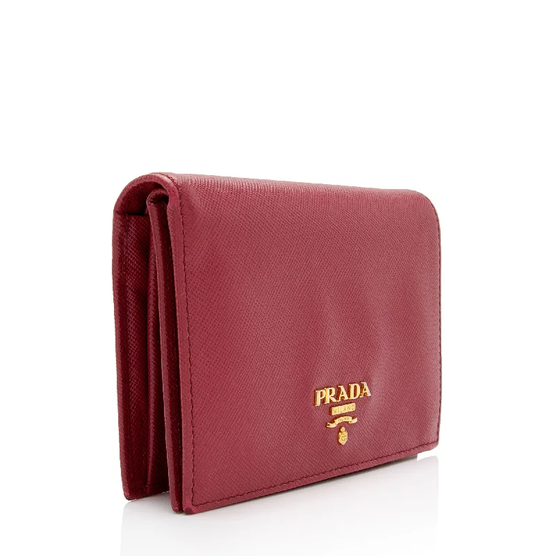 Prada Saffiano Lux French Wallet JjY1GM