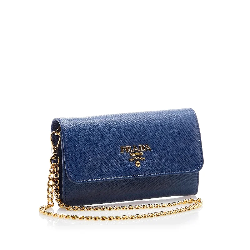 Prada Saffiano Wallet On Chain AyBTrt